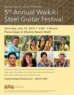 2014 Waikiki Steel Guitar Festival Poster